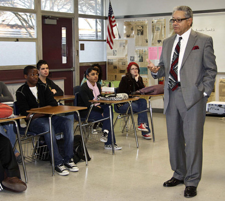 Superintendent visits, seeks student insight