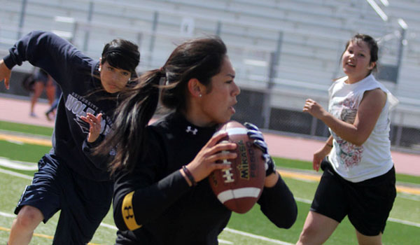 The “gender switch up,” known as the powder puff football game, is later to...