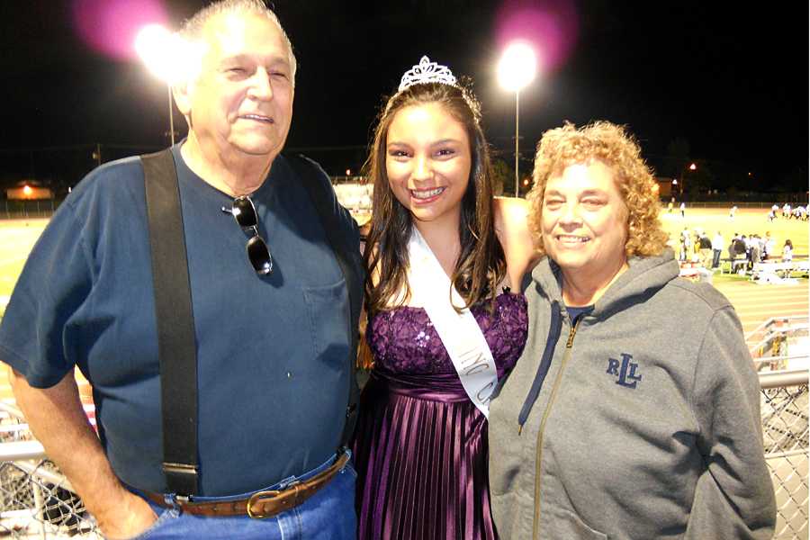 One of senior Jessica Mangili’s favorite moments was her grandfather supporting her at homecoming.