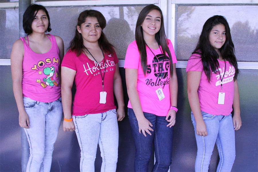 Students support Breast Cancer Awareness