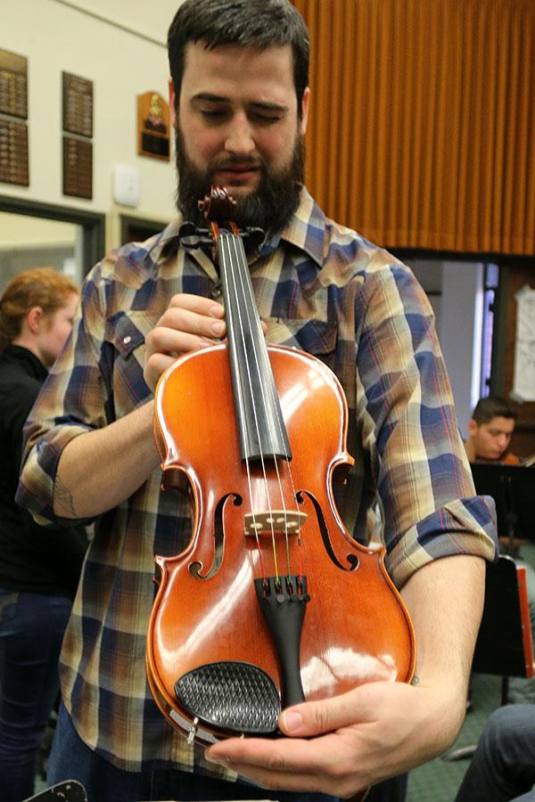 This week Stagg received a special visit from Luthier Christopher Jacoby.  Every year he returns and the music department is always happy to have him. Jacoby spent most of his visit repairing minor issues in the students violins, violas, bases, and cellos. 