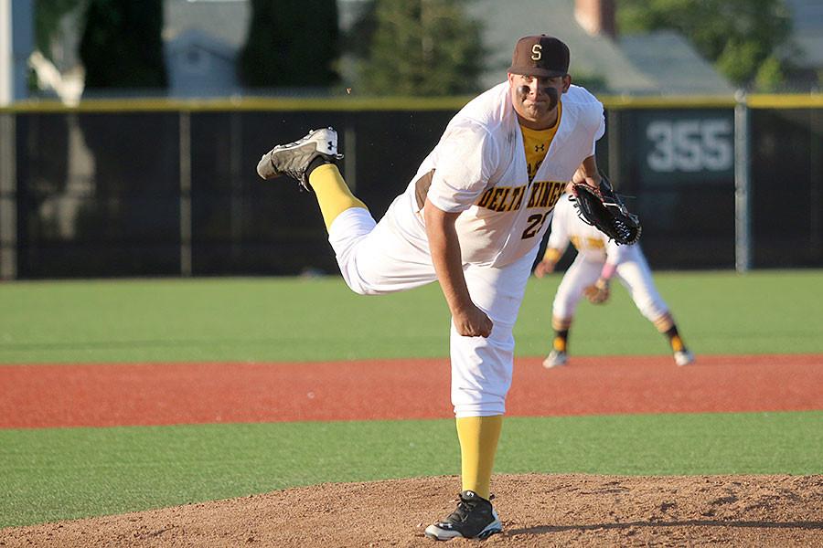 Senior James Newman finds comfort in pitching while adapting to the new environment.