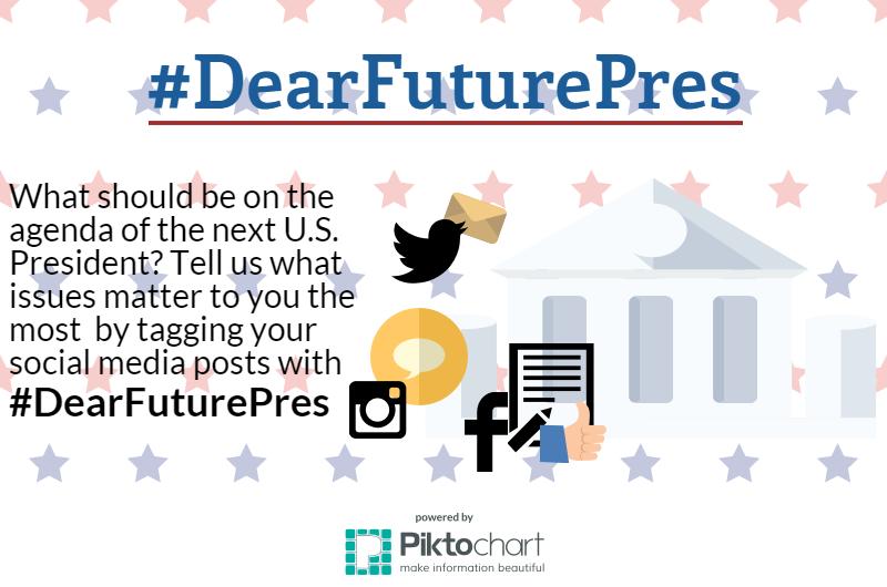 Tell us your thoughts with #DearFuturePres