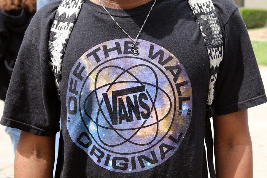 Junior Isaiah Austin wears the brand, Vans, on a regular basis, much like many other students. Starting off as just a popular brand of shoes, the label now makes shirts and backpacks. 