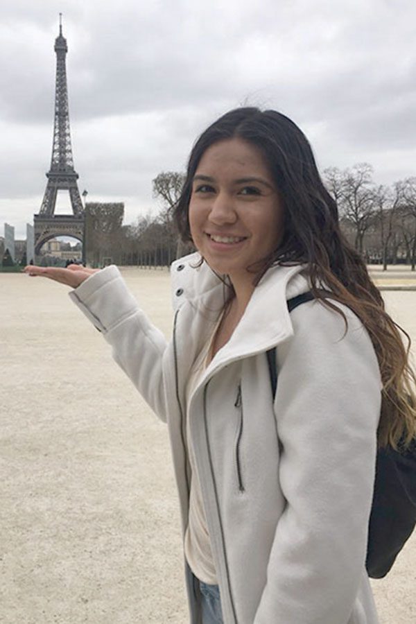 Senior Lizeth Barajas saved over $3000 to pay for the 2017 France trip. She fundraised and used most of her birthday and Christmas money to make numerous payments. “It was totally worth it.”
