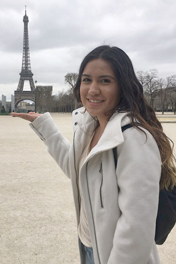 Senior Lizeth Barajas saved over $3000 to pay for the 2017 France trip. She fundraised and used most of her birthday and Christmas money to make numerous payments. “It was totally worth it.”