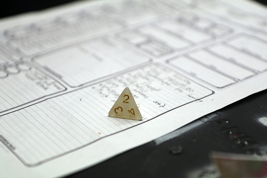 The Dungeons and Dragons club is a new club that commenced this school year which they practice and play in the theater every thursday during lunch.