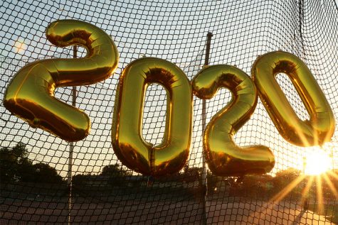 Class of 2020 balloons presented by ASB.