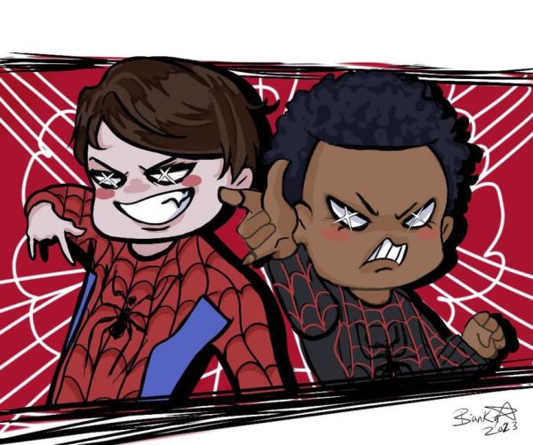 Miles Morales and Peter Parker (Bianka Tamayo/Stagg Online)