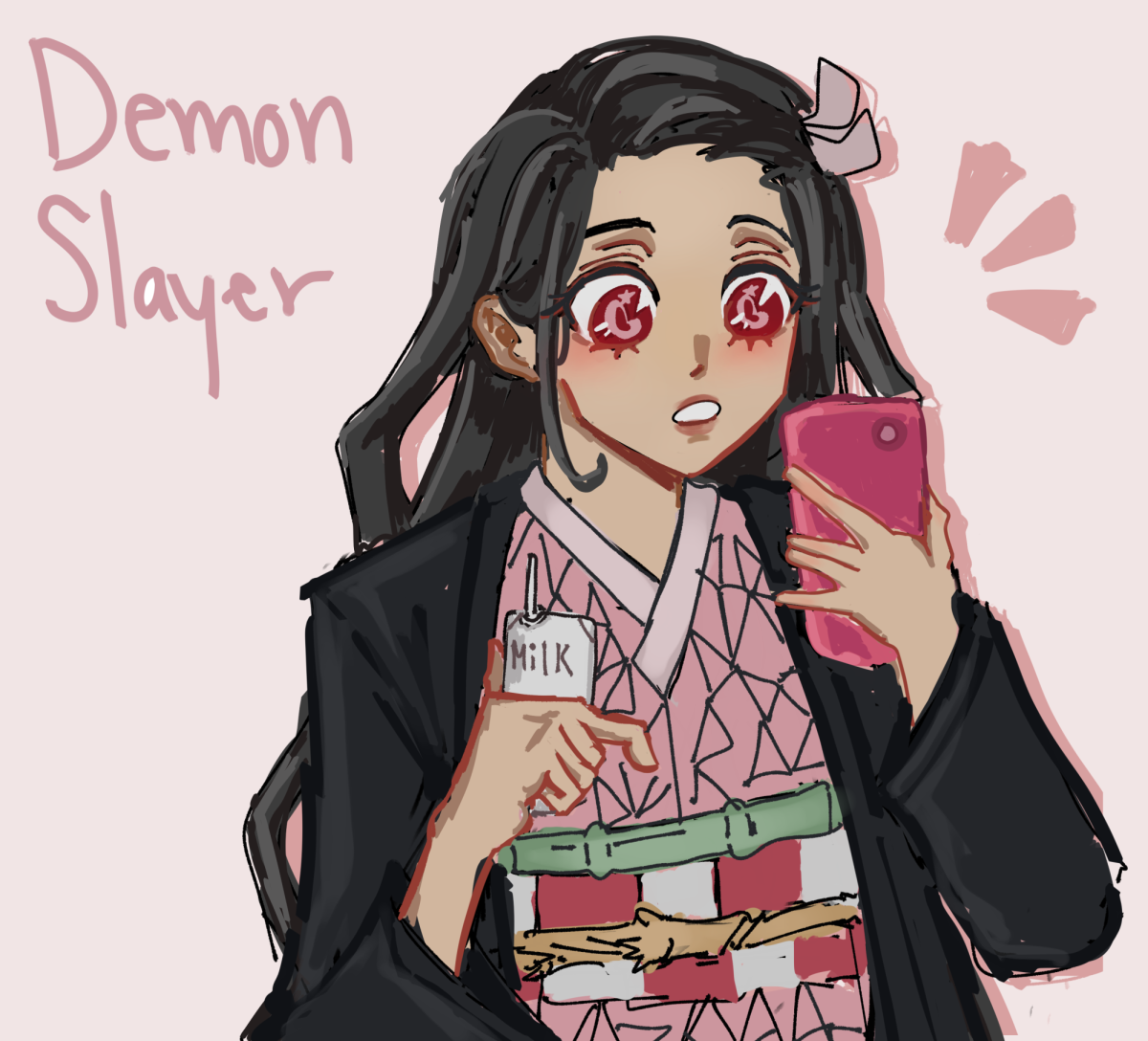 Drawing+of+Nezuko+