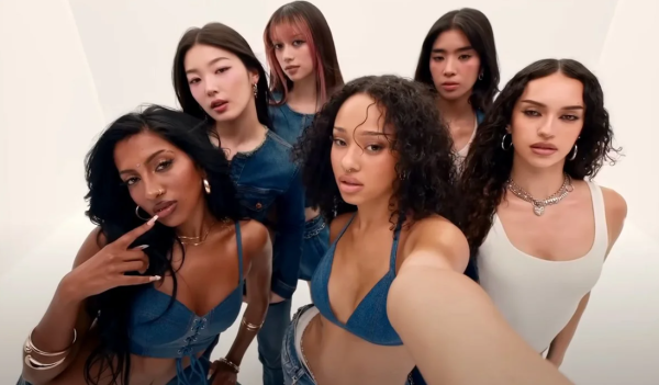 Still image of Katseye during their Gap campaign. (YouTube/Gap)